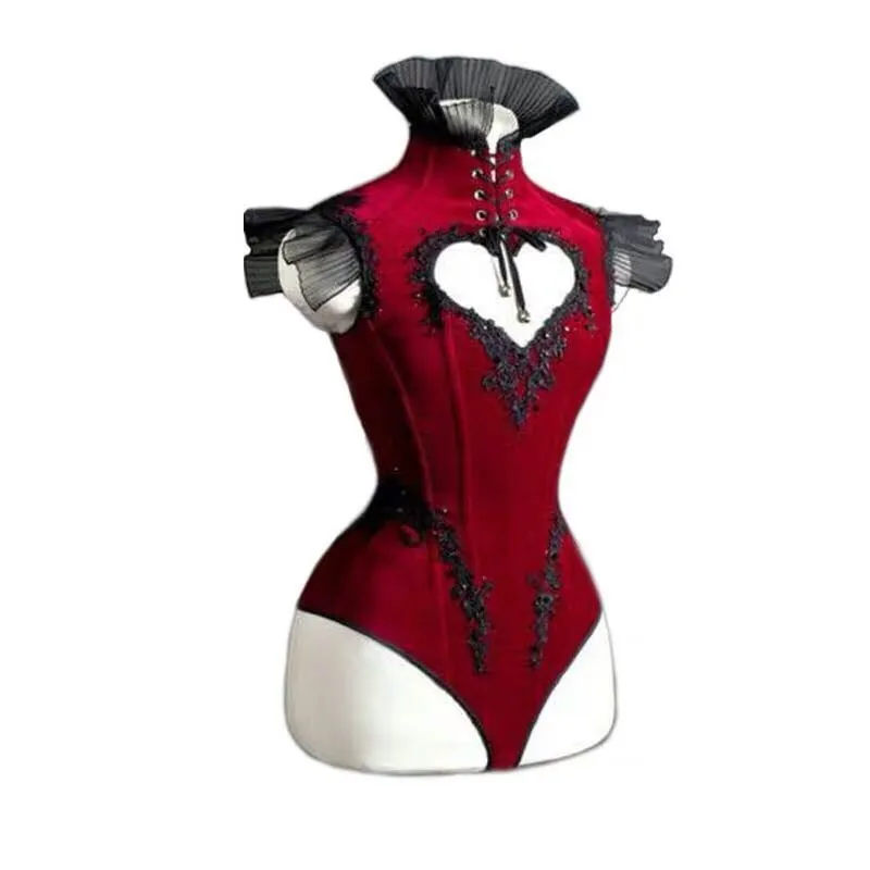 Rita Heart Shape Tied Bodysuit