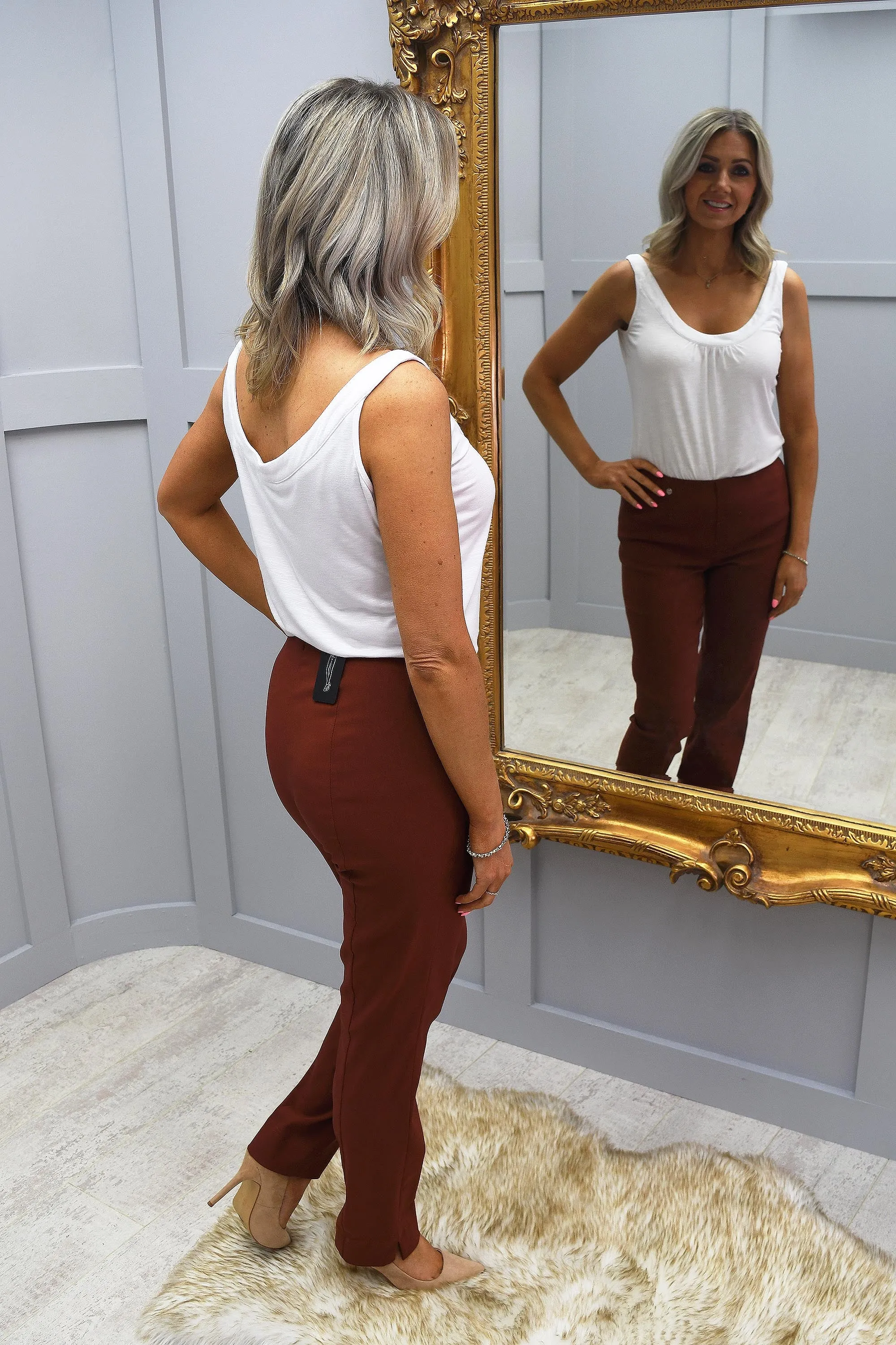 Robell Marie Full Length Trousers Copper 290 - 51412 5499 290