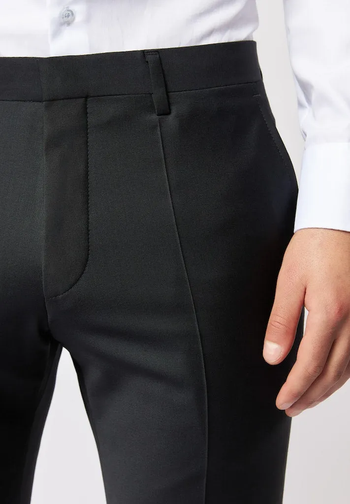 Roy Robson Slim Fit Stretch Suit Trousers - Black