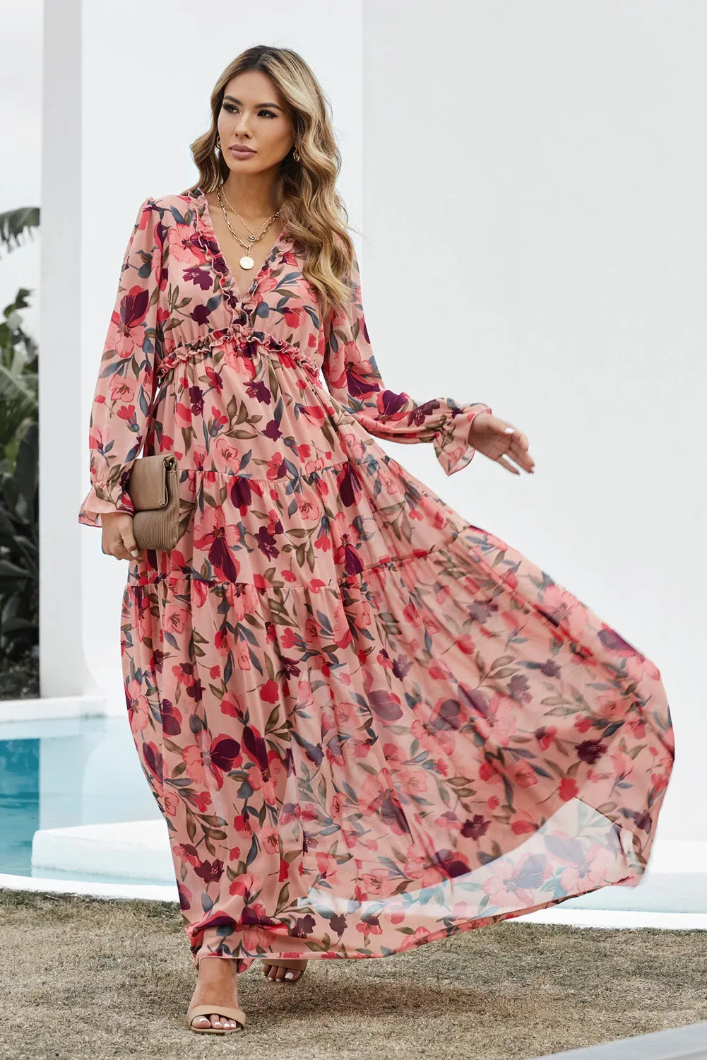 Ruffle Tiered Maxi Dress