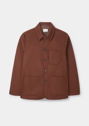 Rust Boiled Wool Chore Jacket