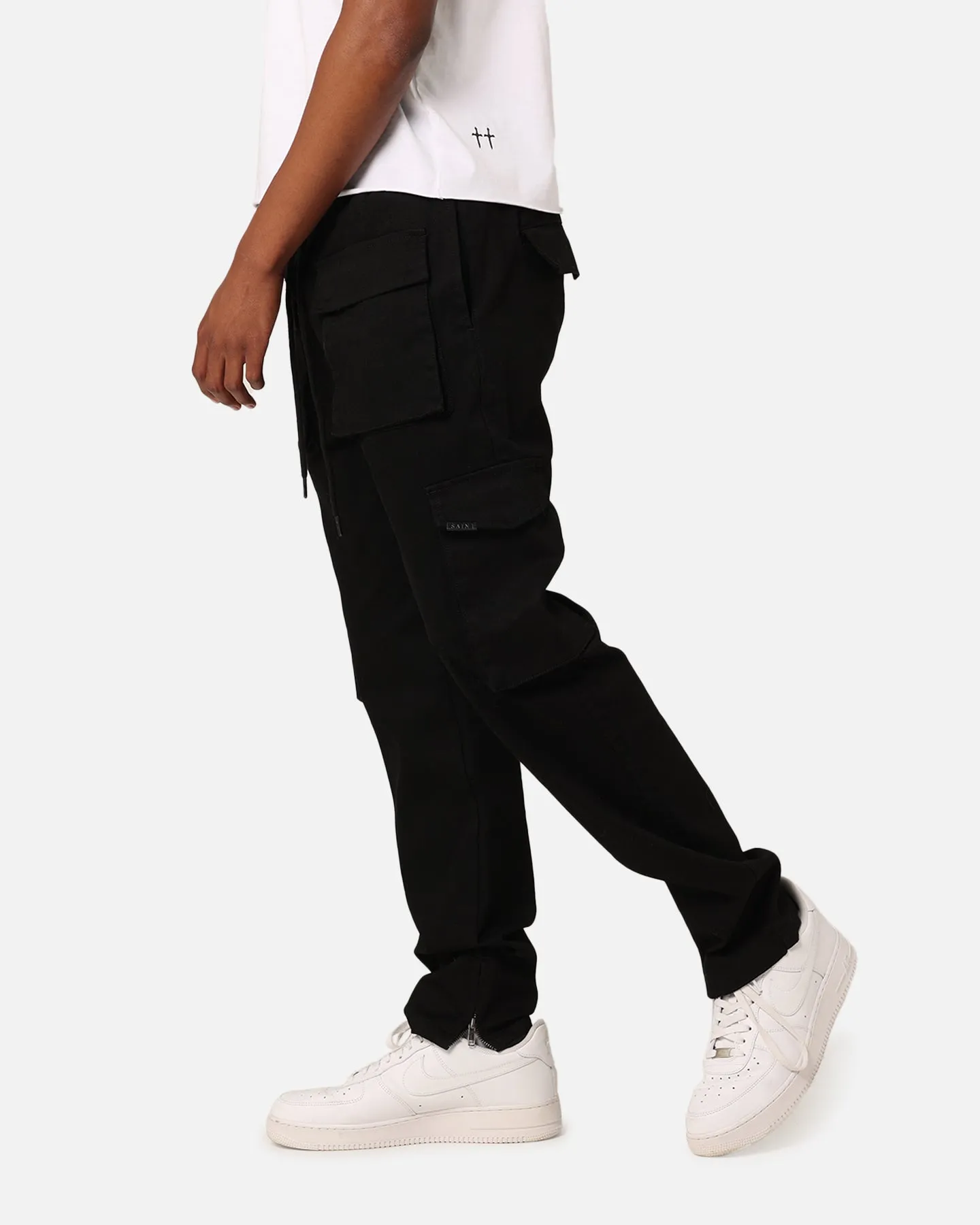 Saint Morta Infantry Relaxed Cargo Pants Black