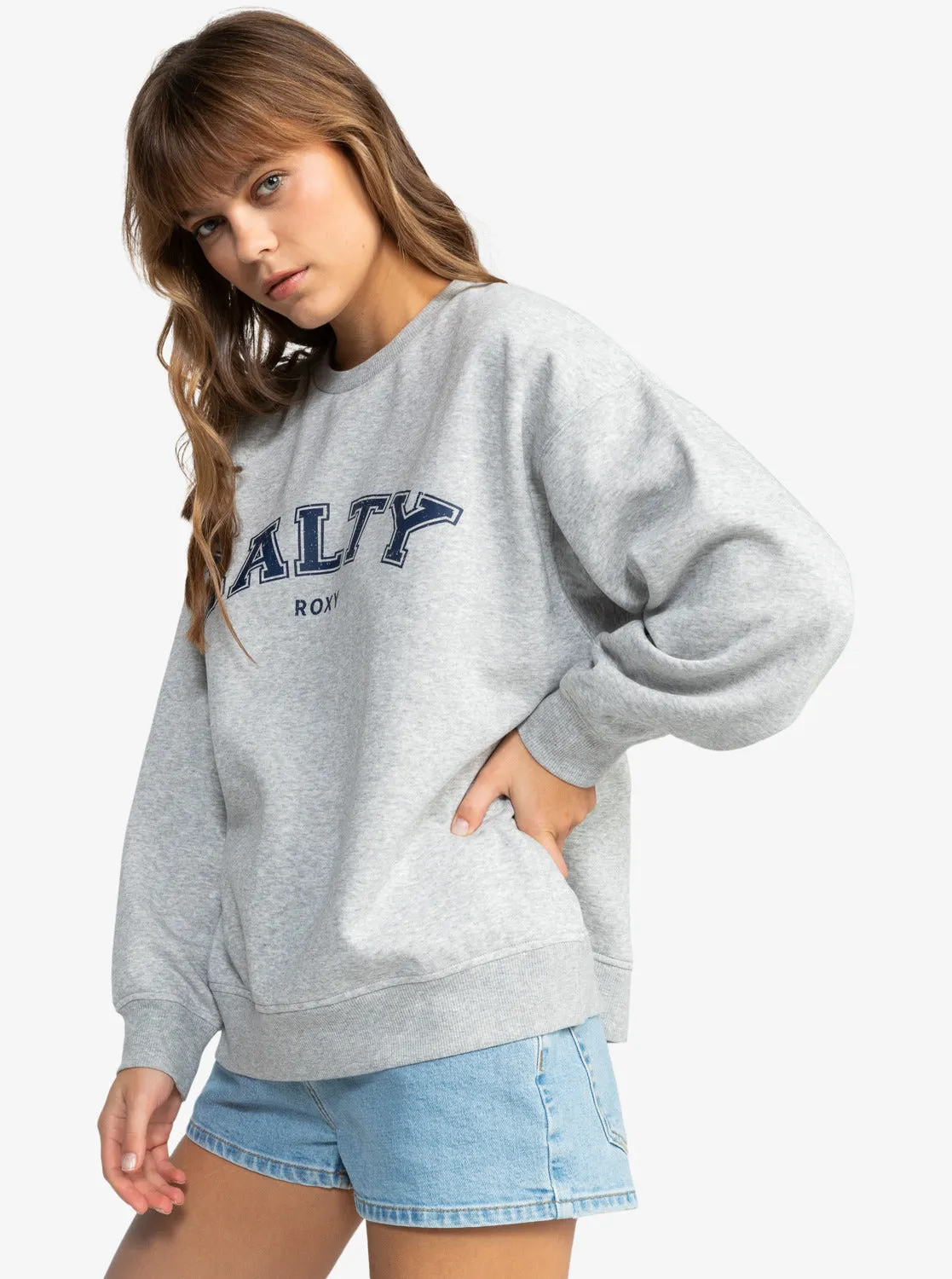 Salty Morning Hike Crew Neck Sweatshirt - Heritage Heather