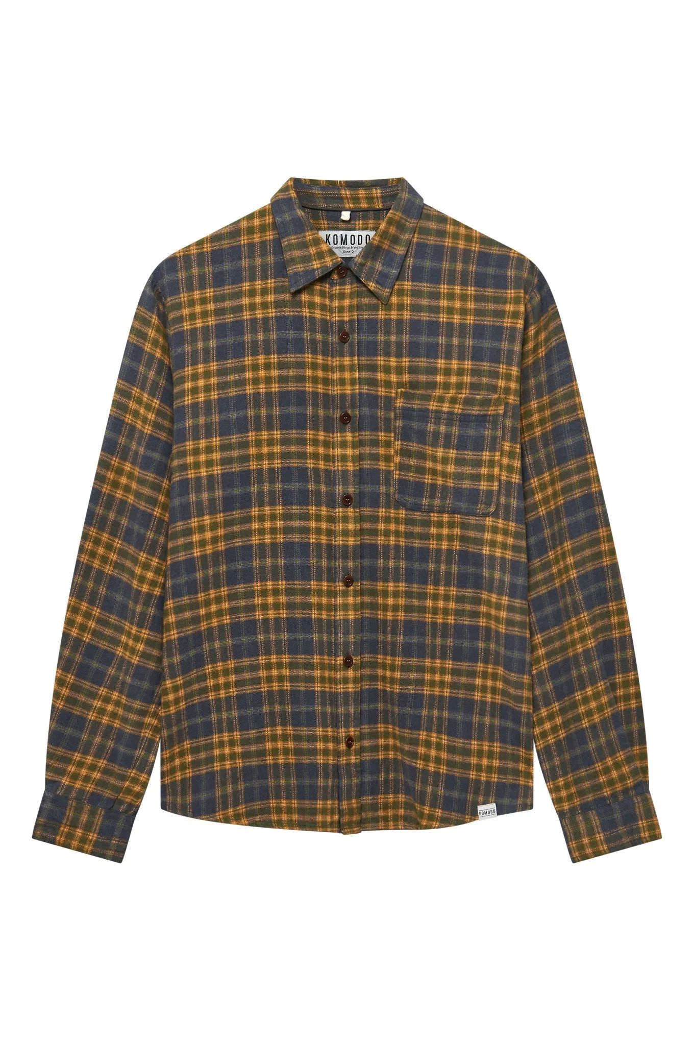 Santi Flannel Shirt China Blue