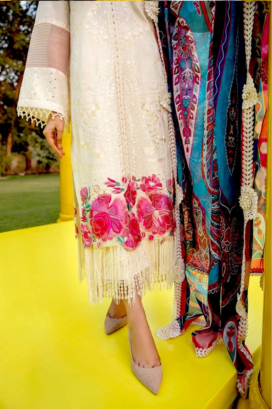 So Kamal X Ali Xeeshan Luxury Lawn Collection 2021 – Purana Khat (B)