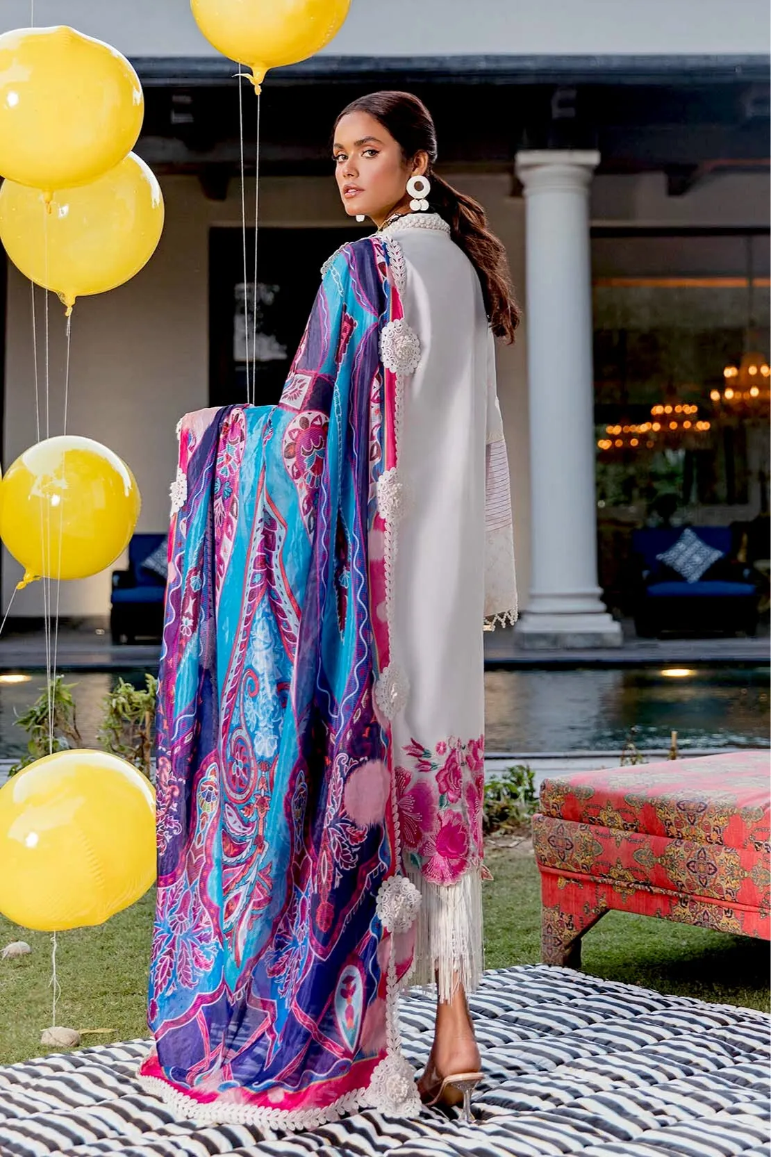 So Kamal X Ali Xeeshan Luxury Lawn Collection 2021 – Purana Khat (B)