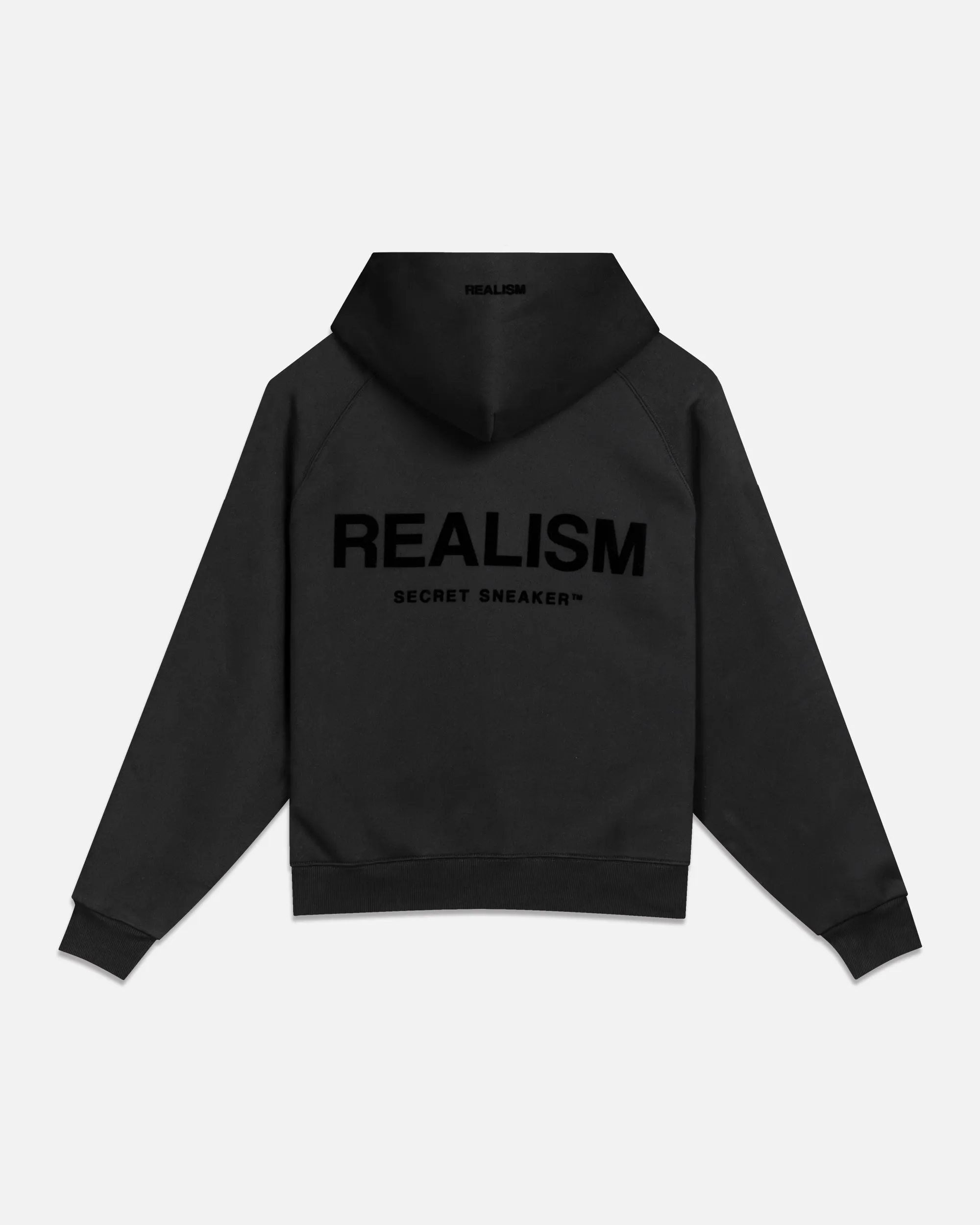 SSS REALISM BACK LOGO HOODIE OBSIDIAN