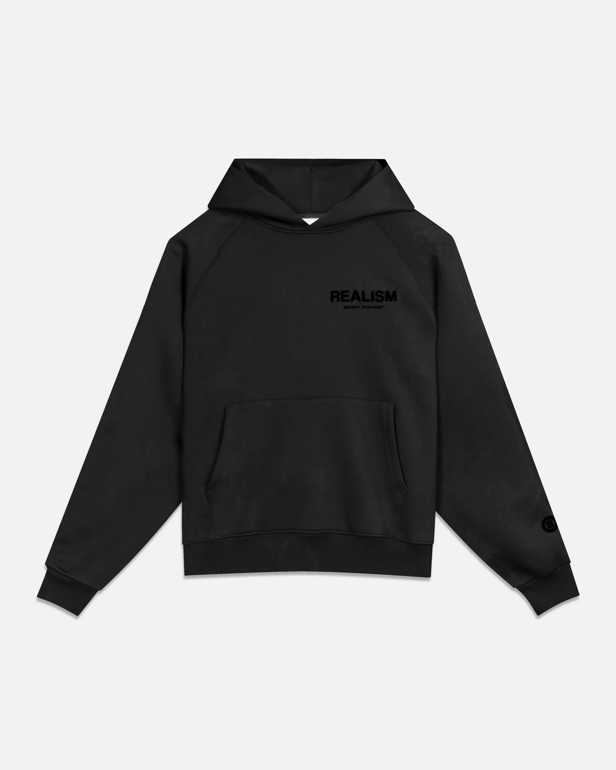 SSS REALISM BACK LOGO HOODIE OBSIDIAN