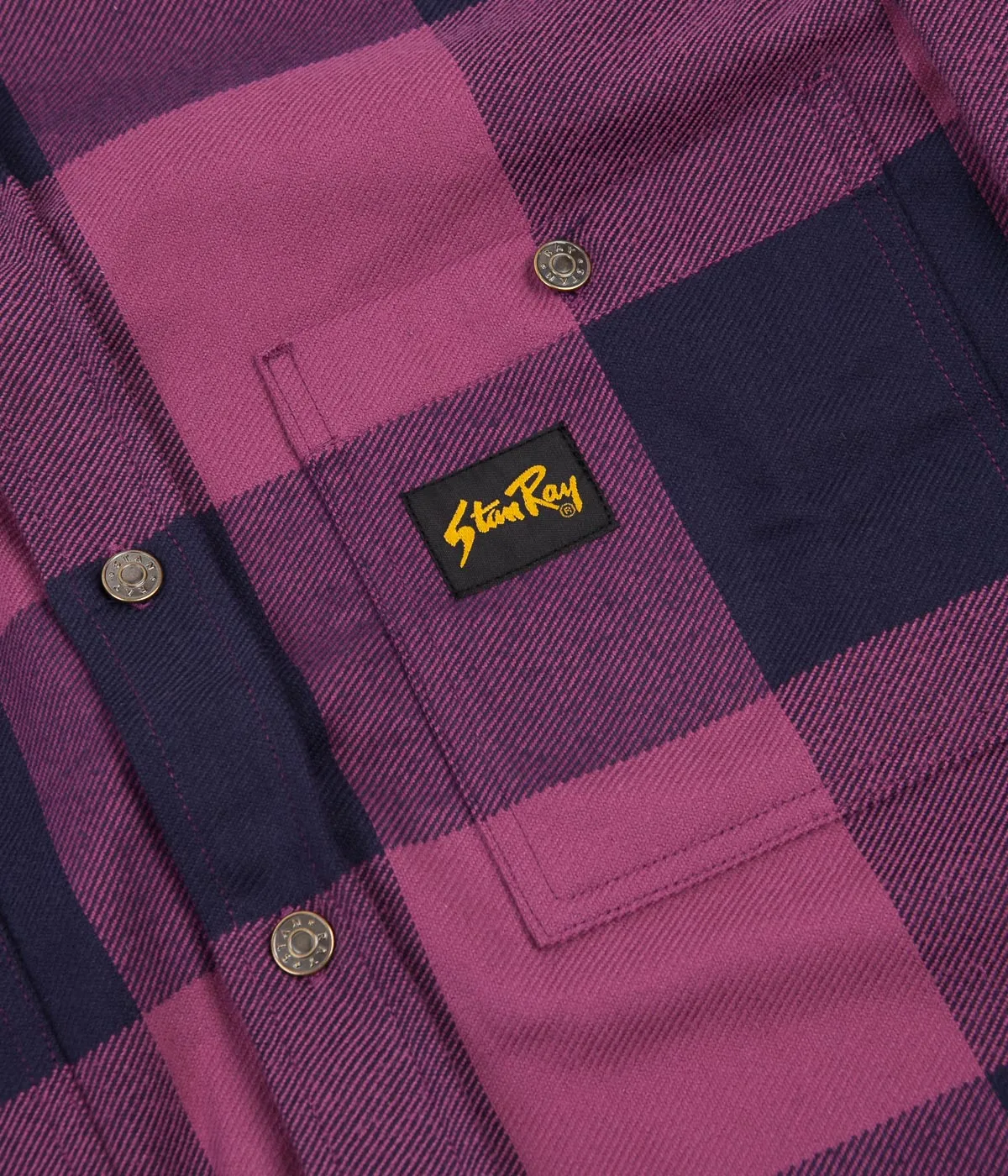 Stan Ray Flannel Shirt - Crushed Purple Check