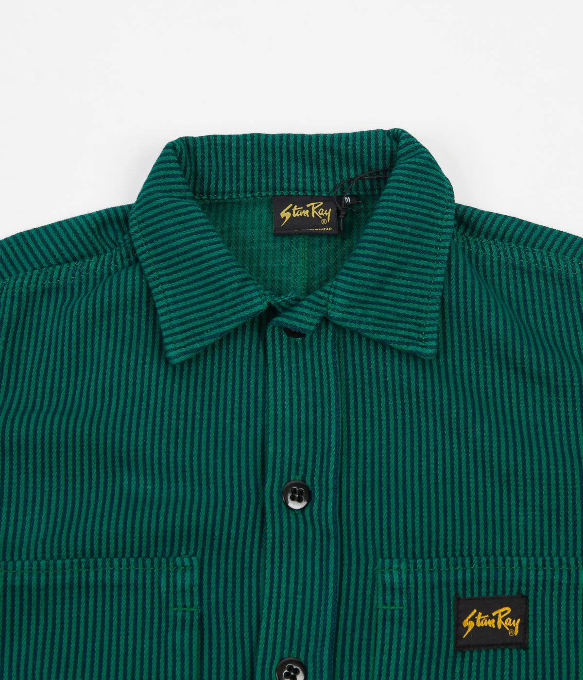 Stan Ray Prison Shirt - Indian Green Stripe