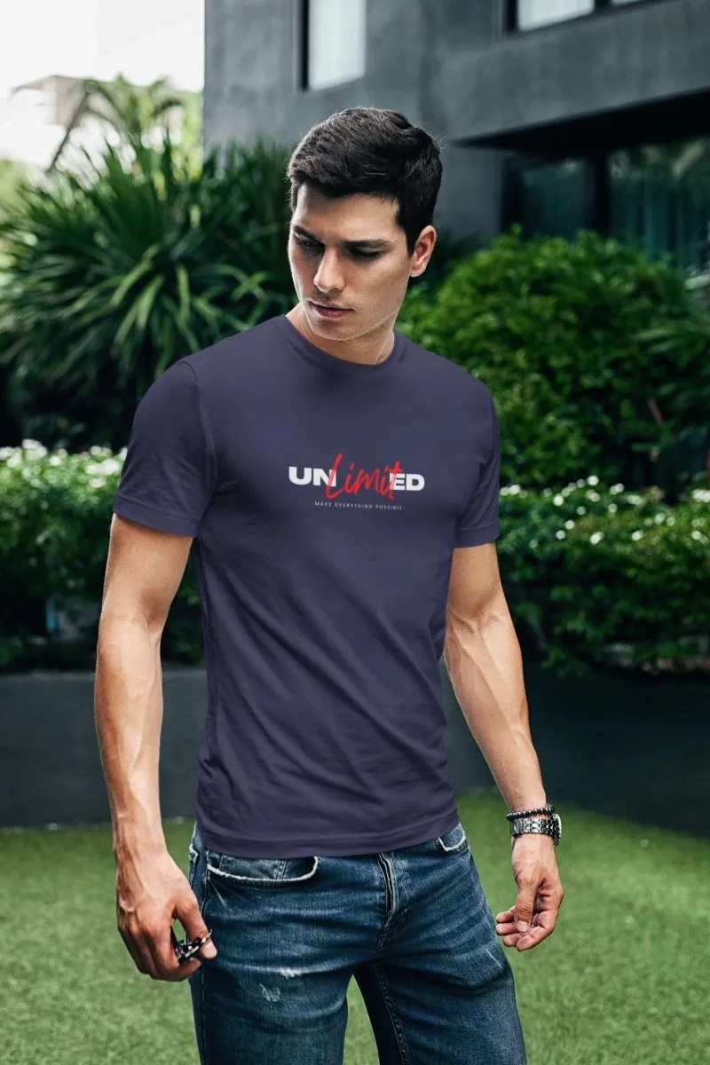 Stylish T-Shirts For Men 'Unlimited' Design