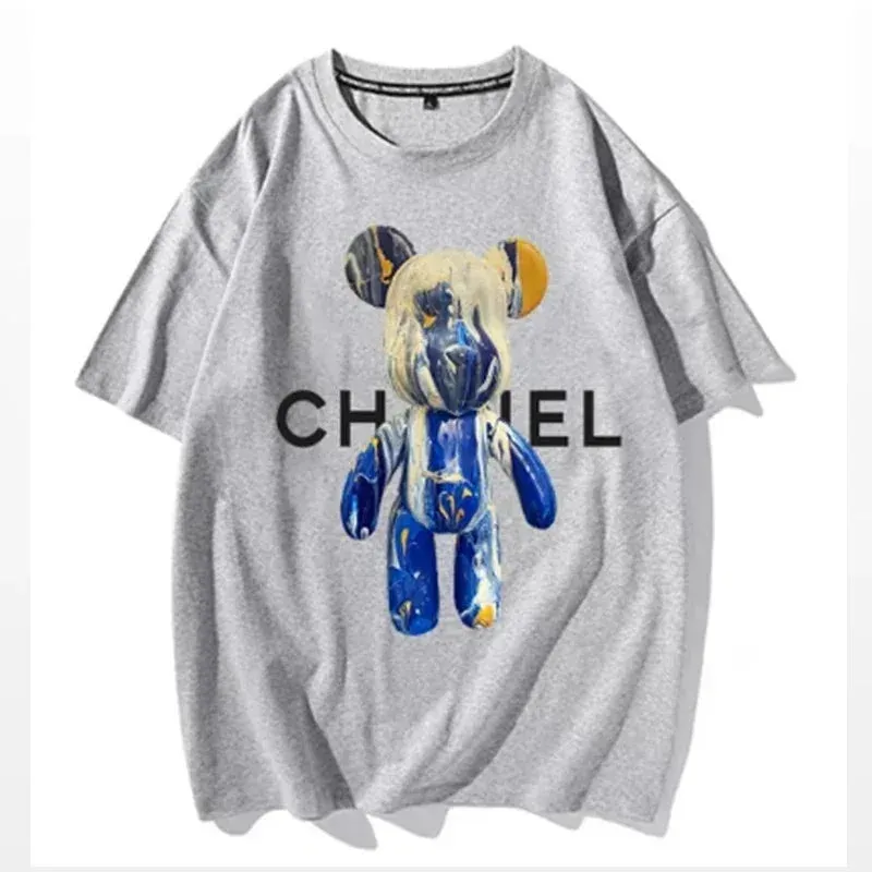 Summer T-shirt Luxury Brand Street High-quality Cotton Short-sleeved Kids Size