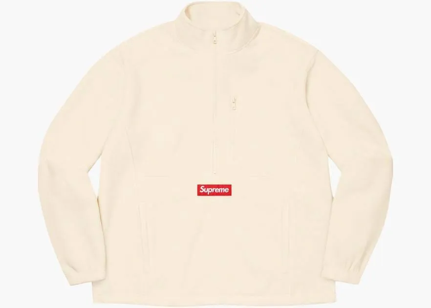 Supreme Polartec Half Zip Pullover Natural