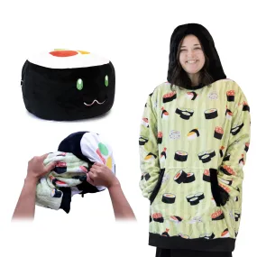 Sushi Snugible | Blanket Hoodie & Pillow