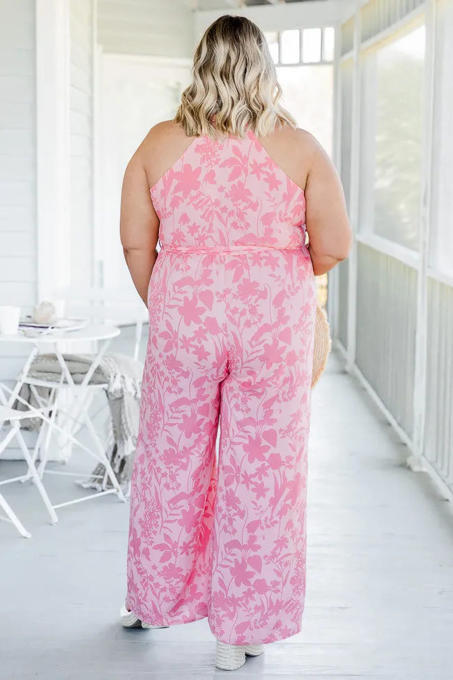 Sweet But Salty Pink Floral Jumpsuit FINAL SALE