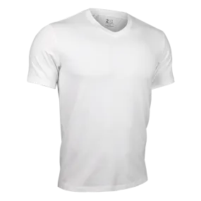 T-shirt col en V Luxury White