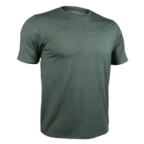 T-Shirt Crew Luxury Heathered Forest Green