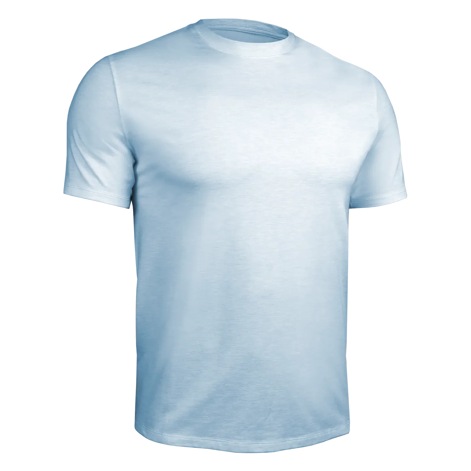 T-Shirt Crew Luxury Heathered Light Blue