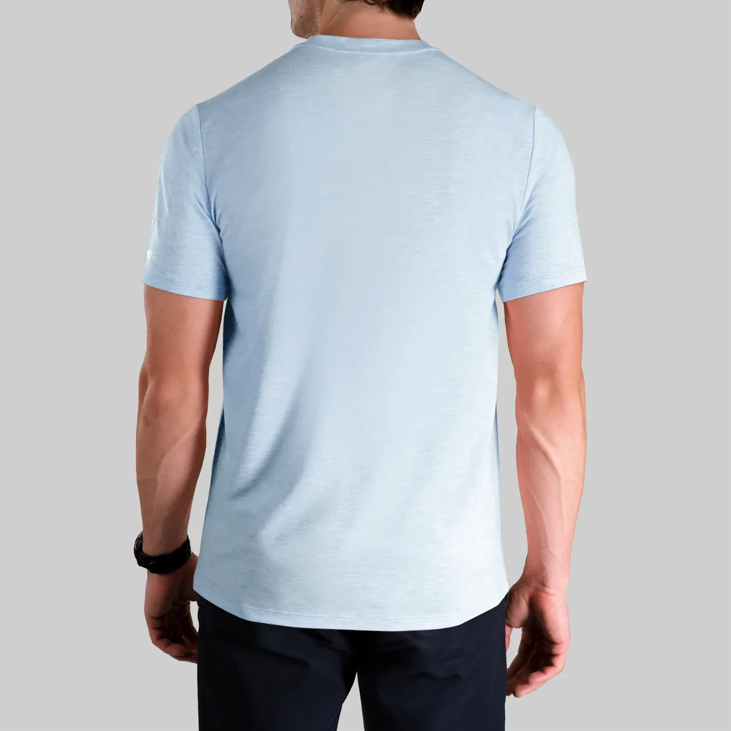 T-Shirt Crew Luxury Heathered Light Blue