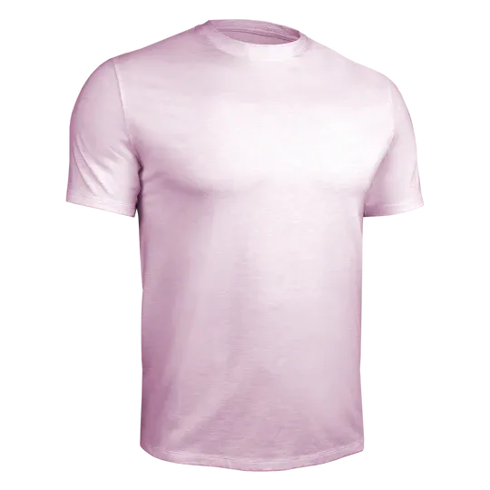 T-Shirt Crew Luxury Heathered Light Pink