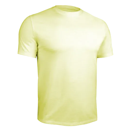 T-Shirt Crew Luxury Heathered Light Yellow