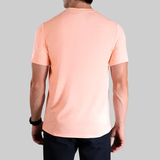 T-Shirt Crew Luxury Heathered Salmon