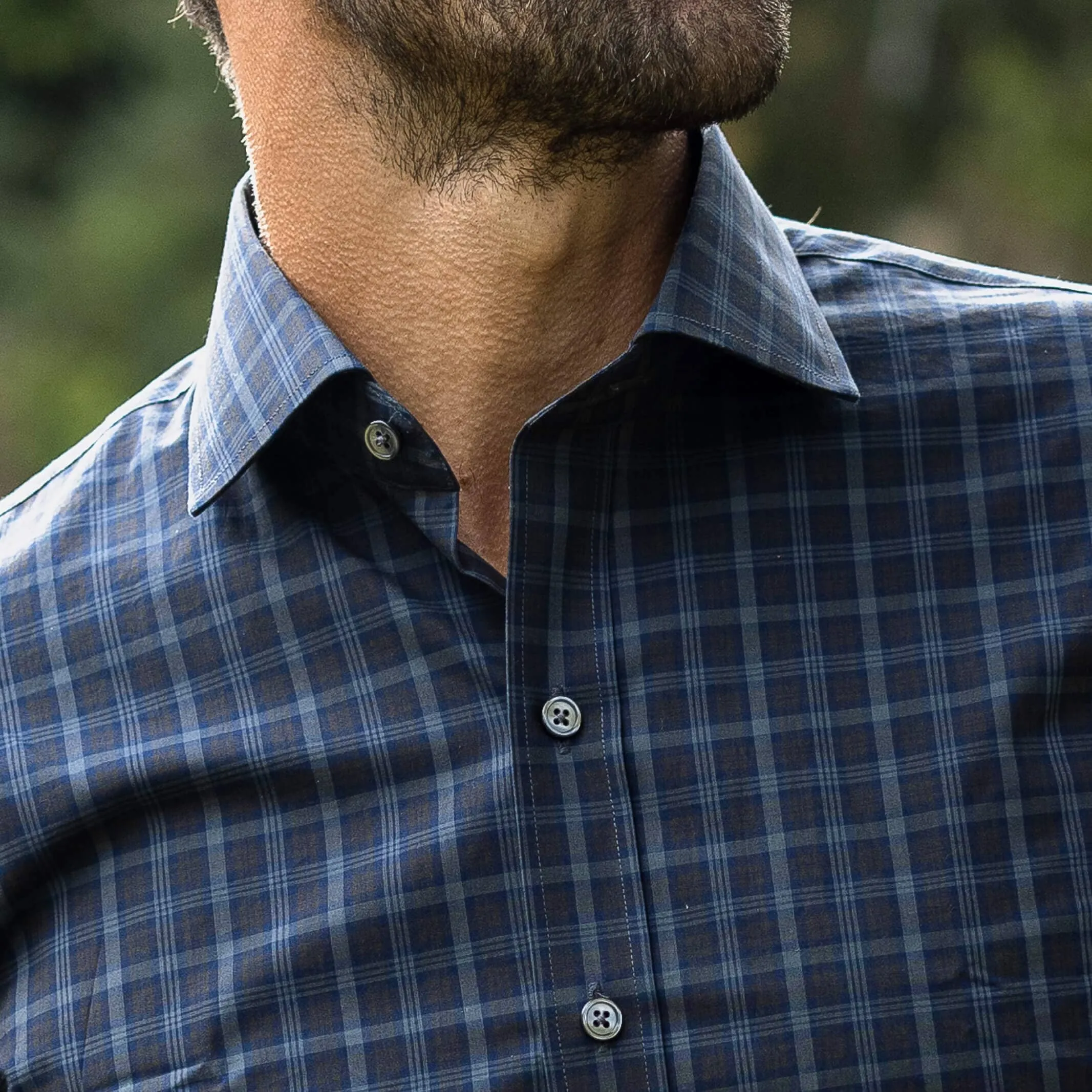 The Dark Multi Blue Tyndall Custom Shirt