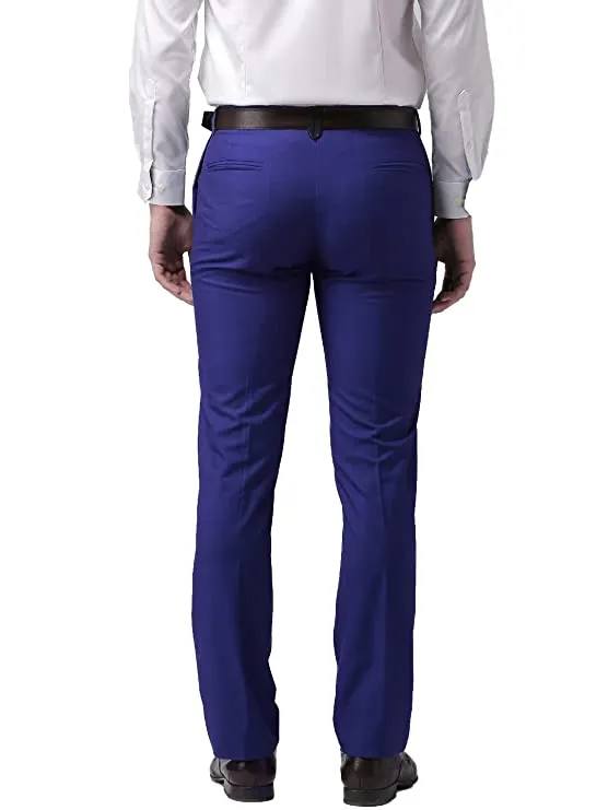 The DS Men's Slim fit Blue Trouser