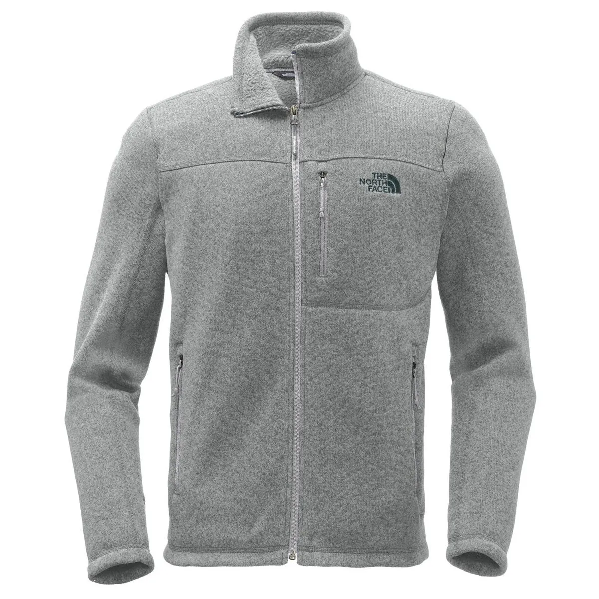 The North Face Men's TNF Medium Grey Heather Sweater Fleece Jacket