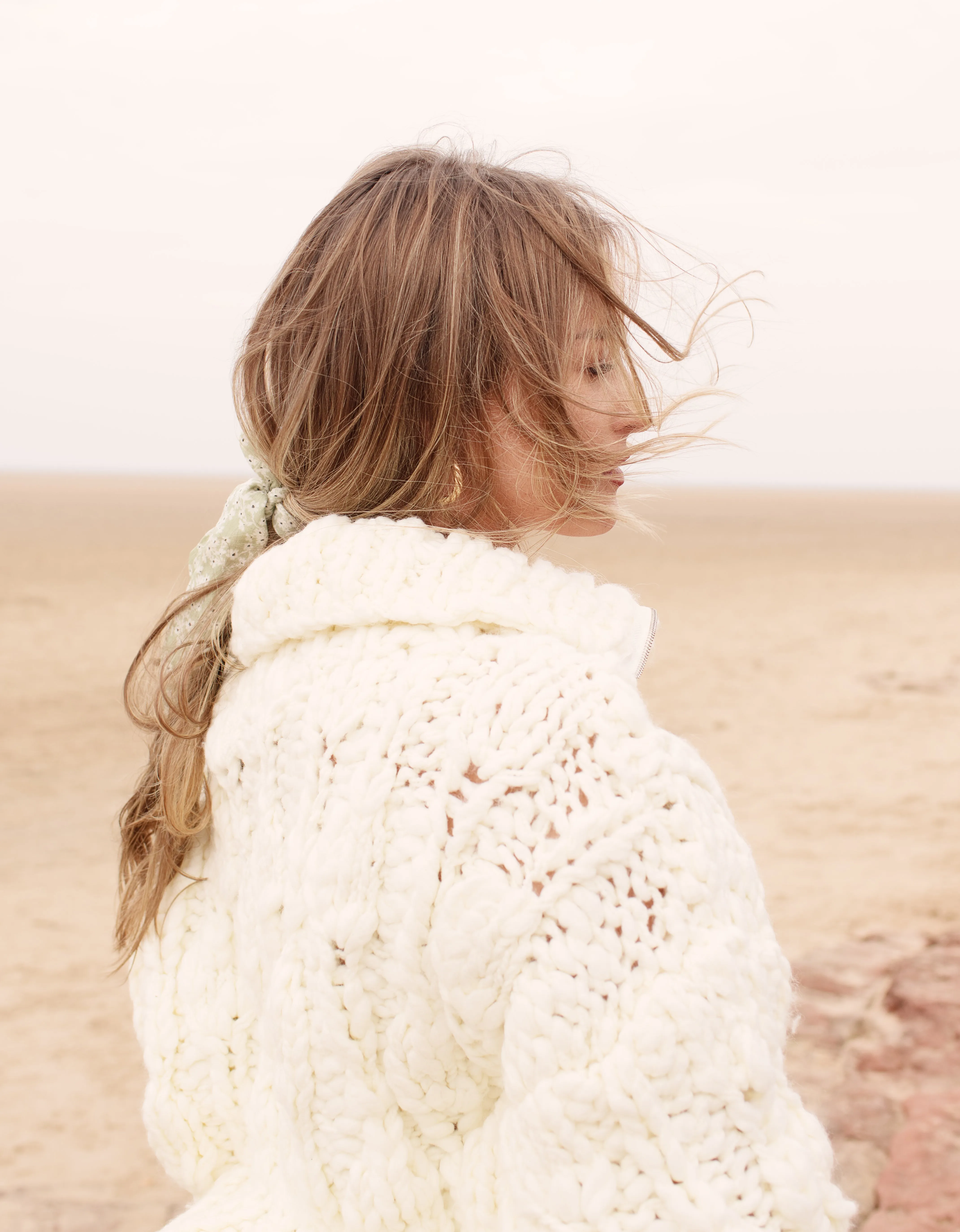 The Willow Cardigan in Winter White - Merino Wool