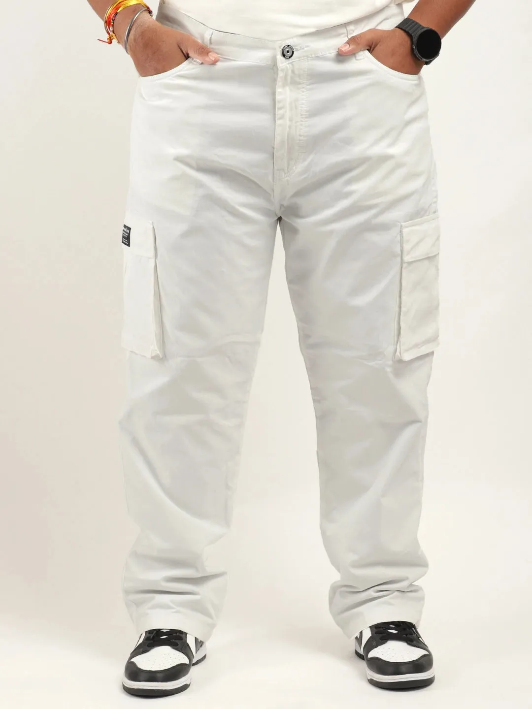 Tornado full length White Plus size cargo