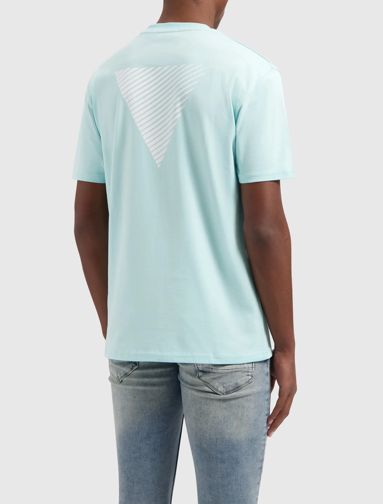 Triangle Logo T-shirt | Aqua