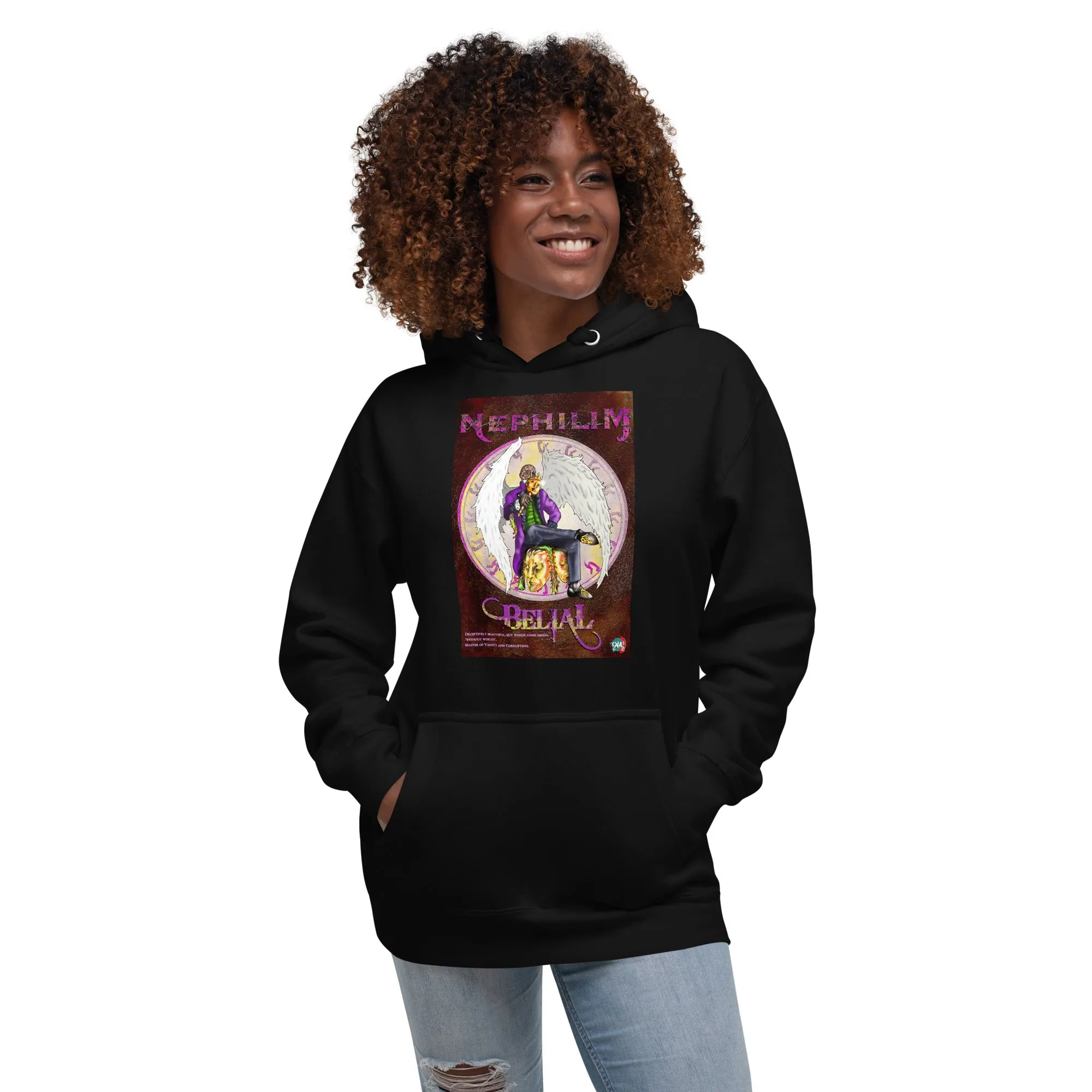 Unisex graphic Hoodie Nephilim (Angel): Belial the Beautiful