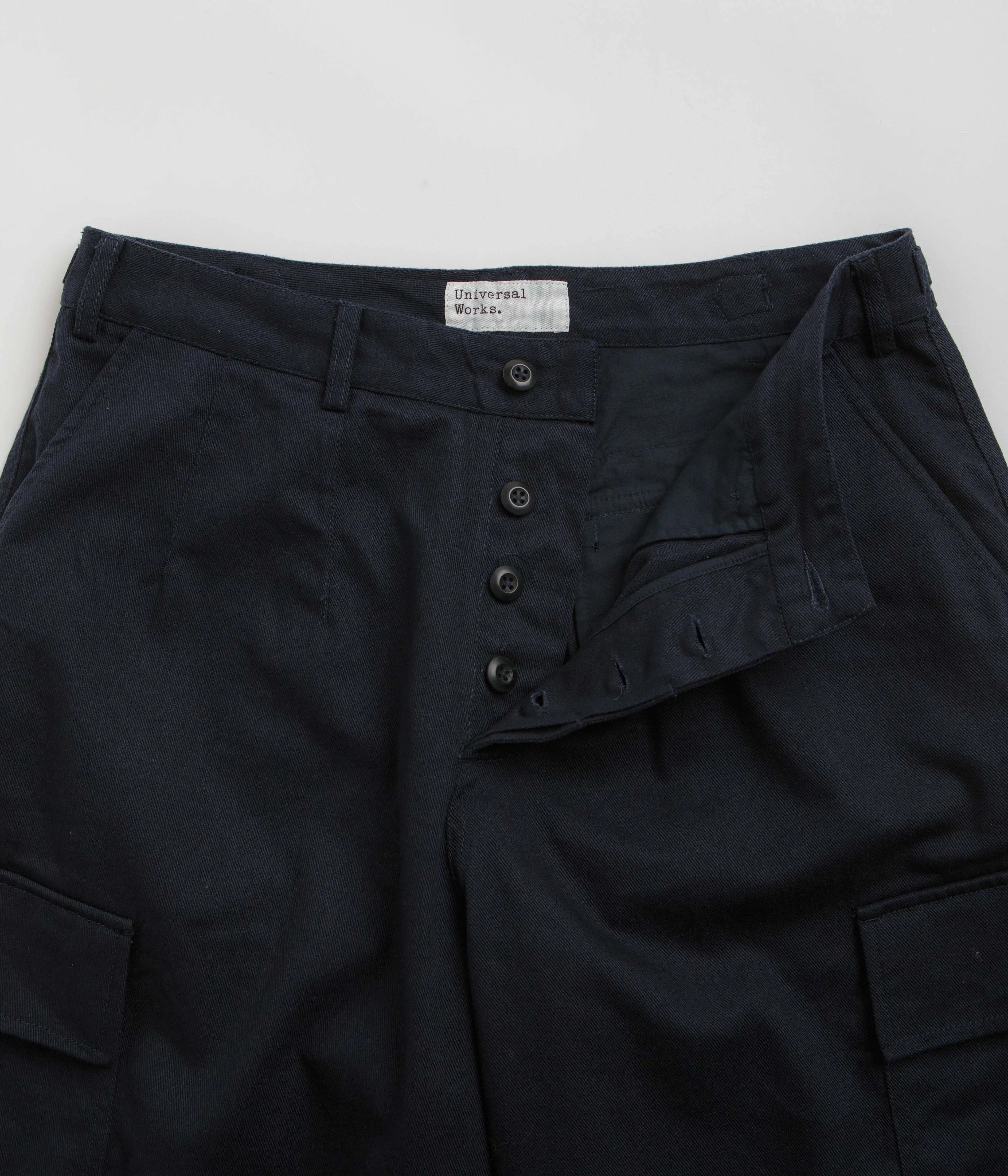 Universal Works Loose Cargo Pants - Navy / Navy