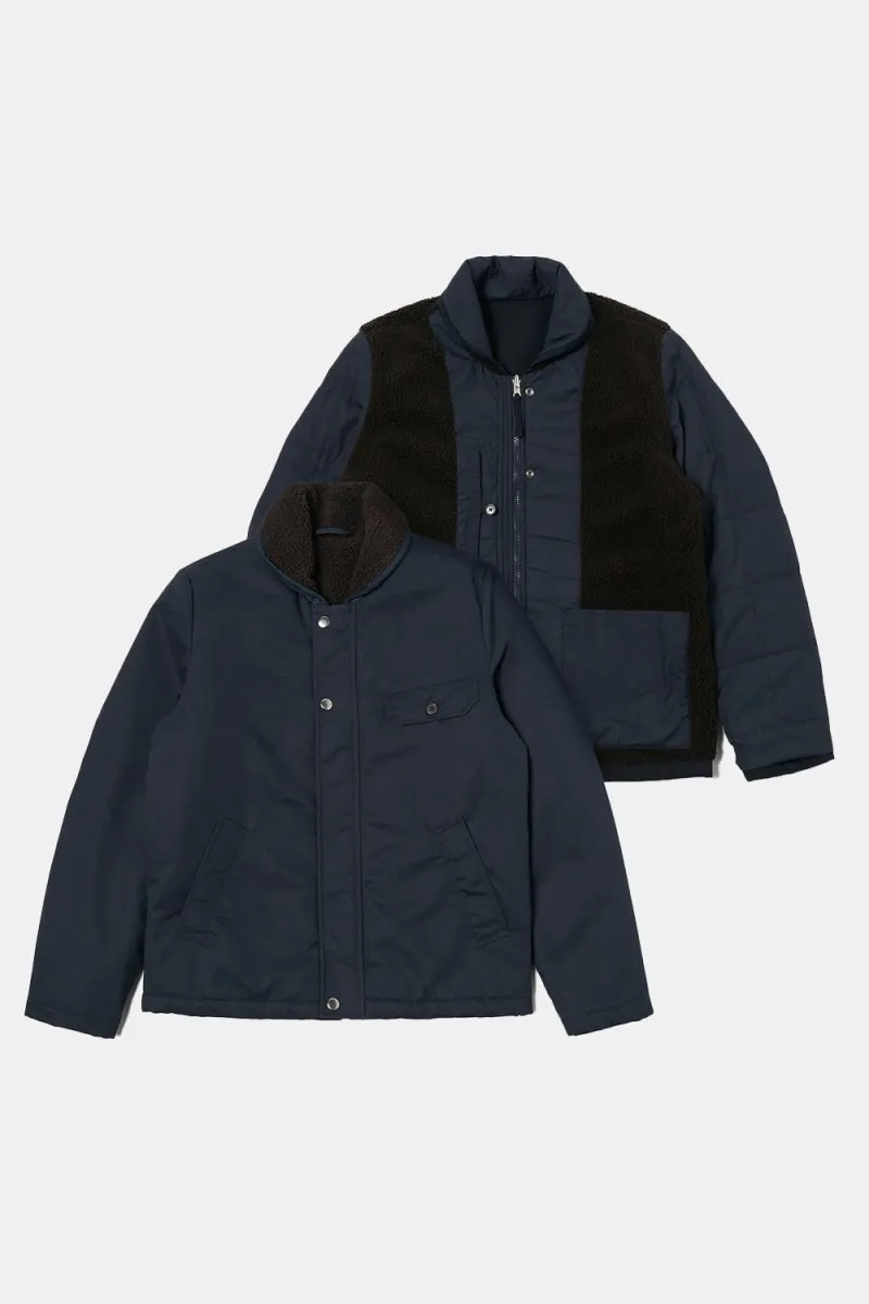 Universal Works Reversible N1 Jacket (Navy/Brown)