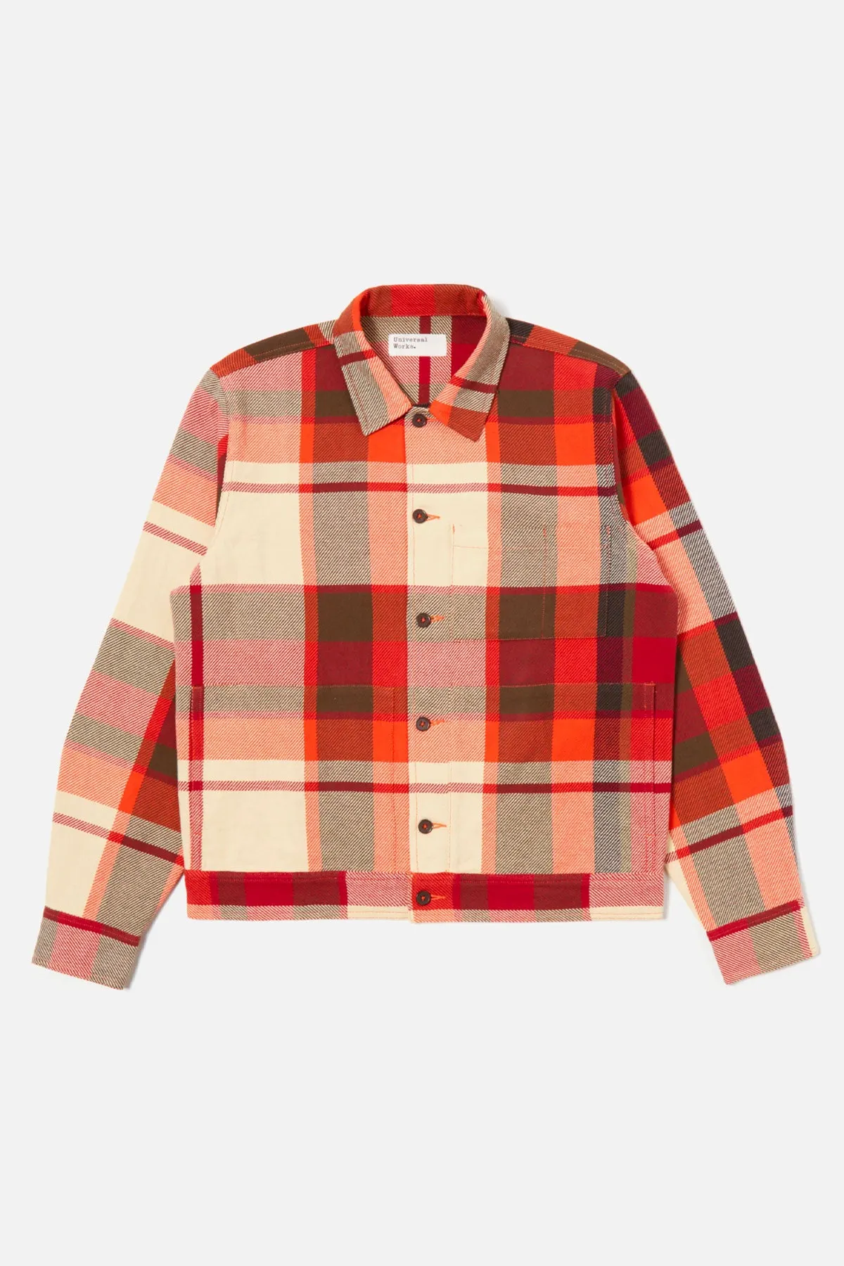 Universal Works - Uniform Shirt In Red Earth Check