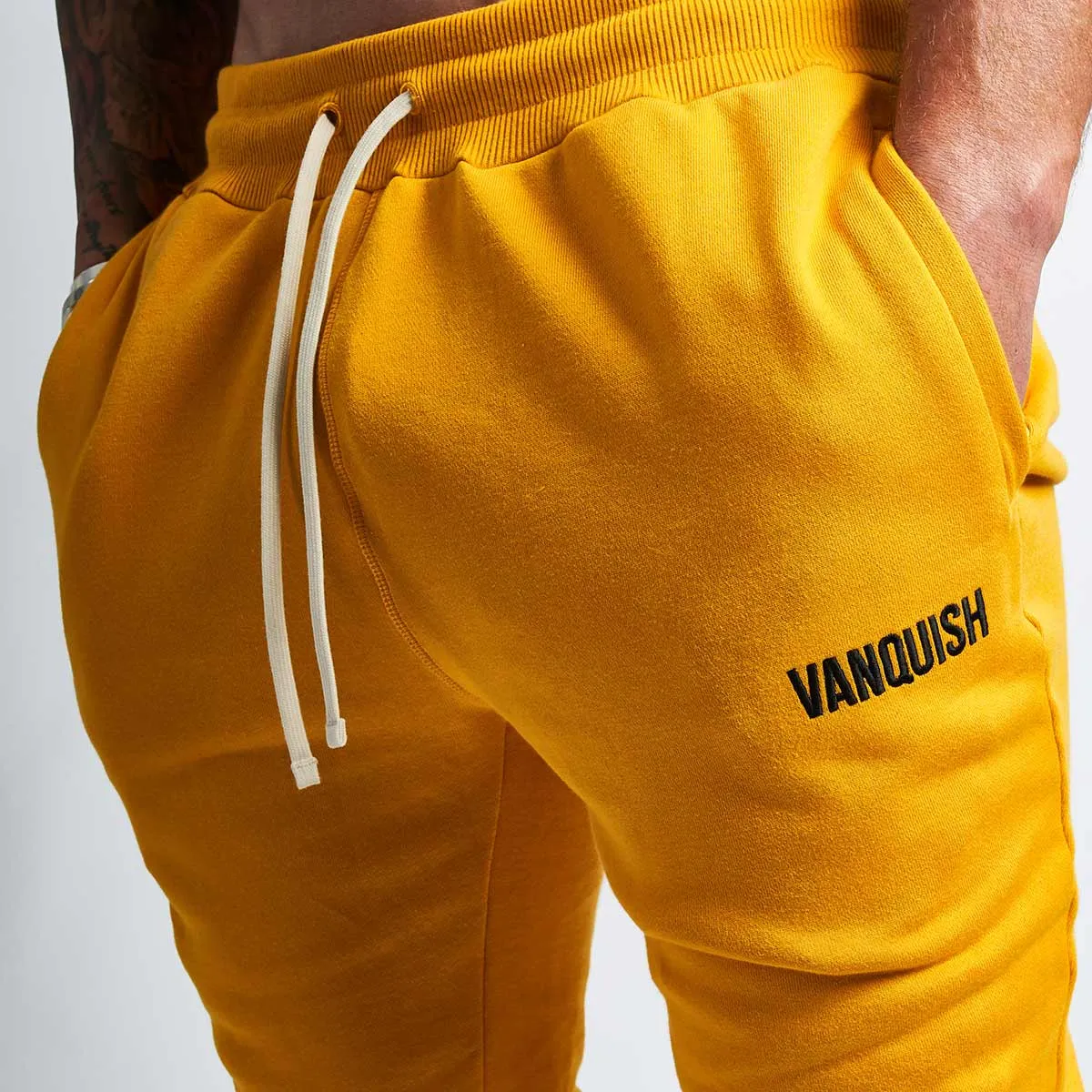 Vanquish Warm Up v2 Yellow Tapered Sweatpants