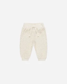 Velour Relaxed Sweatpant || Polka Dot