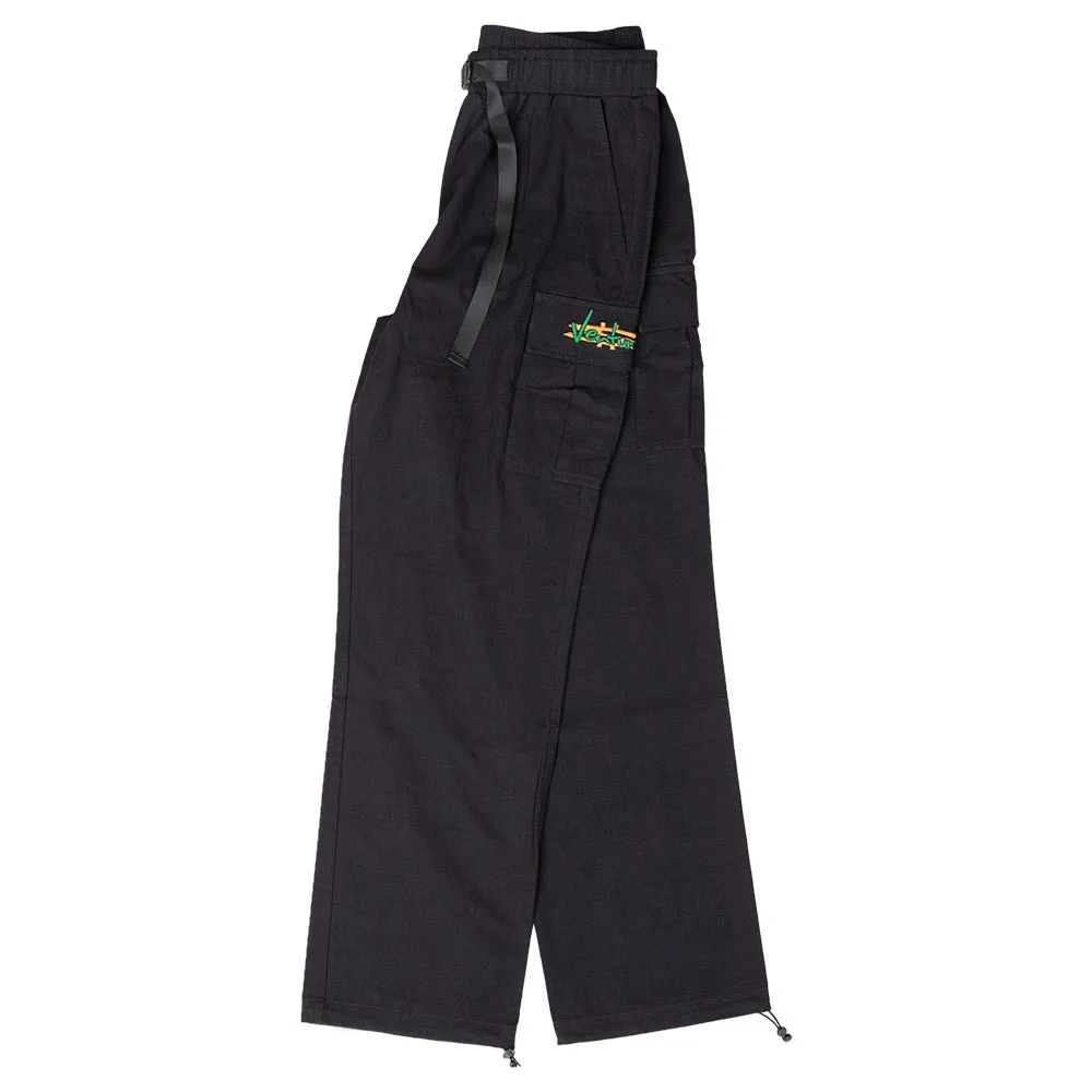 Venture - Paid Cargo Pants Black