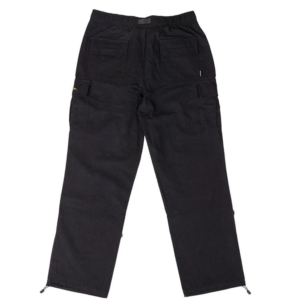 Venture - Paid Cargo Pants Black