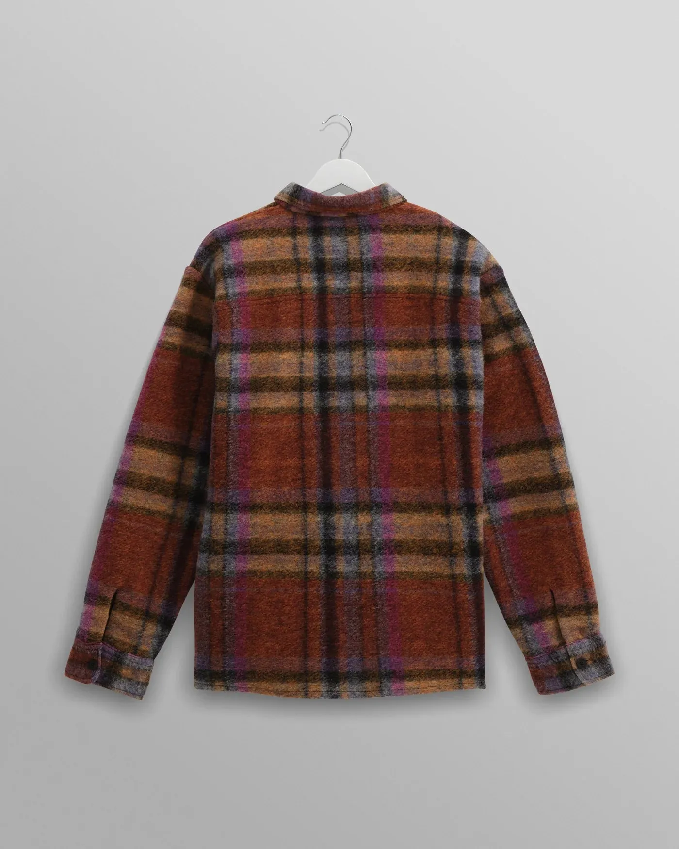 Wax London Whiting Multicolour Wool Check Overshirt - MULTI