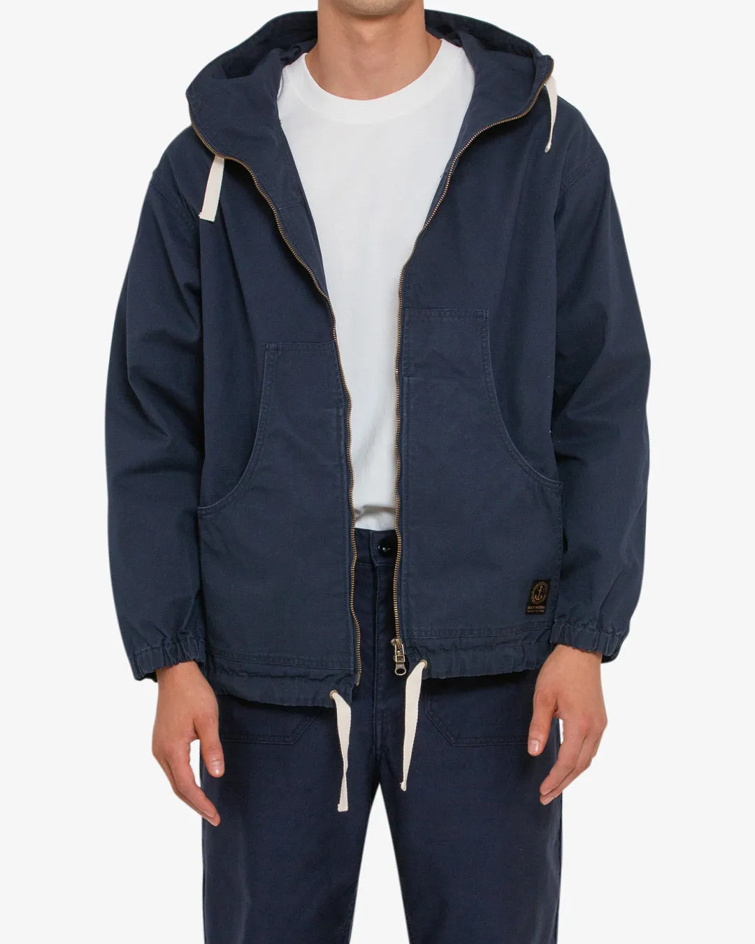 WAXED LANDING PARKA - NAVY