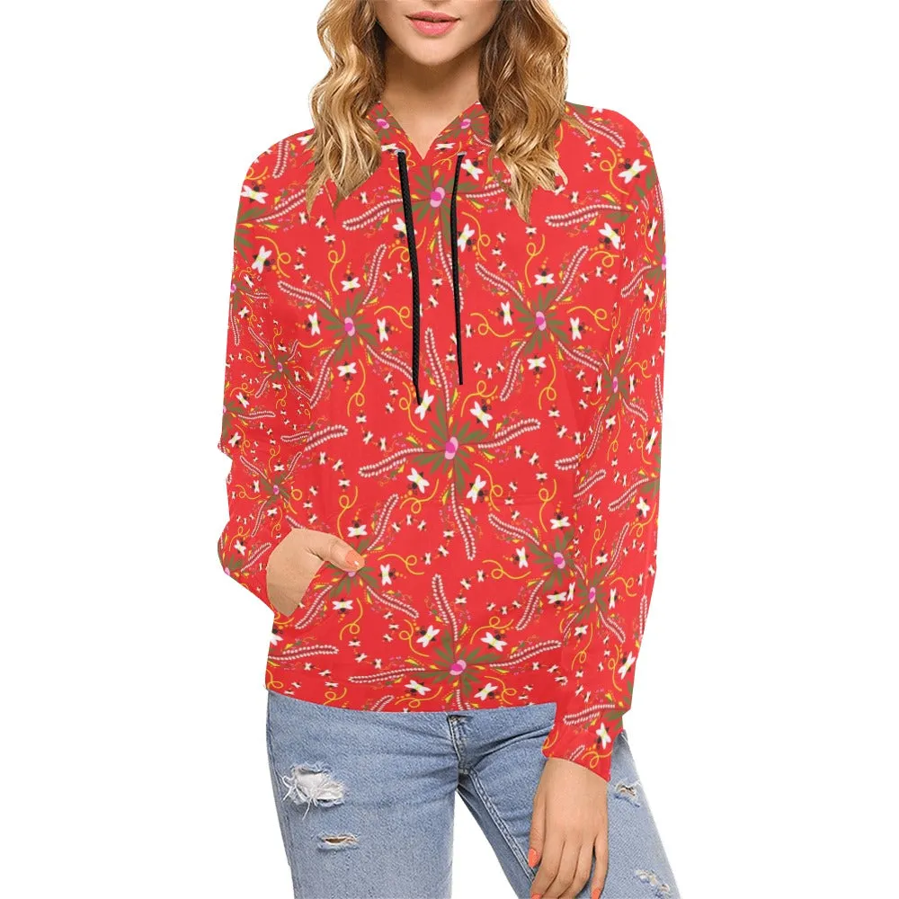 Willow Bee Cardinal Hoodie for Women (USA Size)