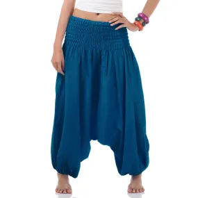 Women's 2-in-1 Jumpsuit Harem Pants Turquoise Tranquility