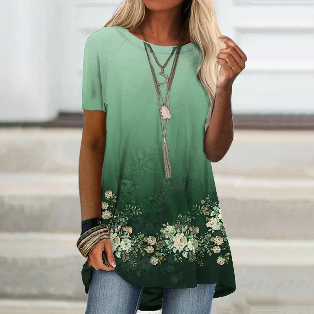 Women's Floral Print Top - A Casual Chic Must-Have for Summer Style