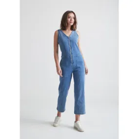 Women's Performance Denim Jumpsuit - Light Stone