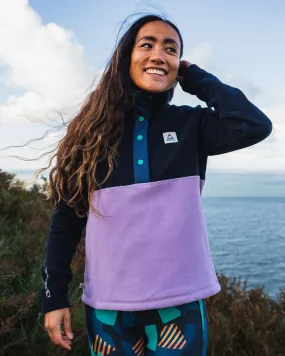 Women's Snowdrop Recycled Polartec® Fleece - Lilac/ Deep Navy