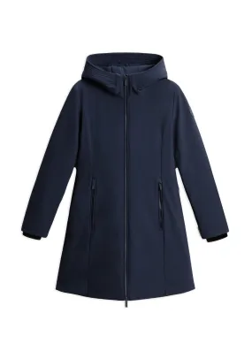 Woolrich Firth Parka In Tech Softshell Blu