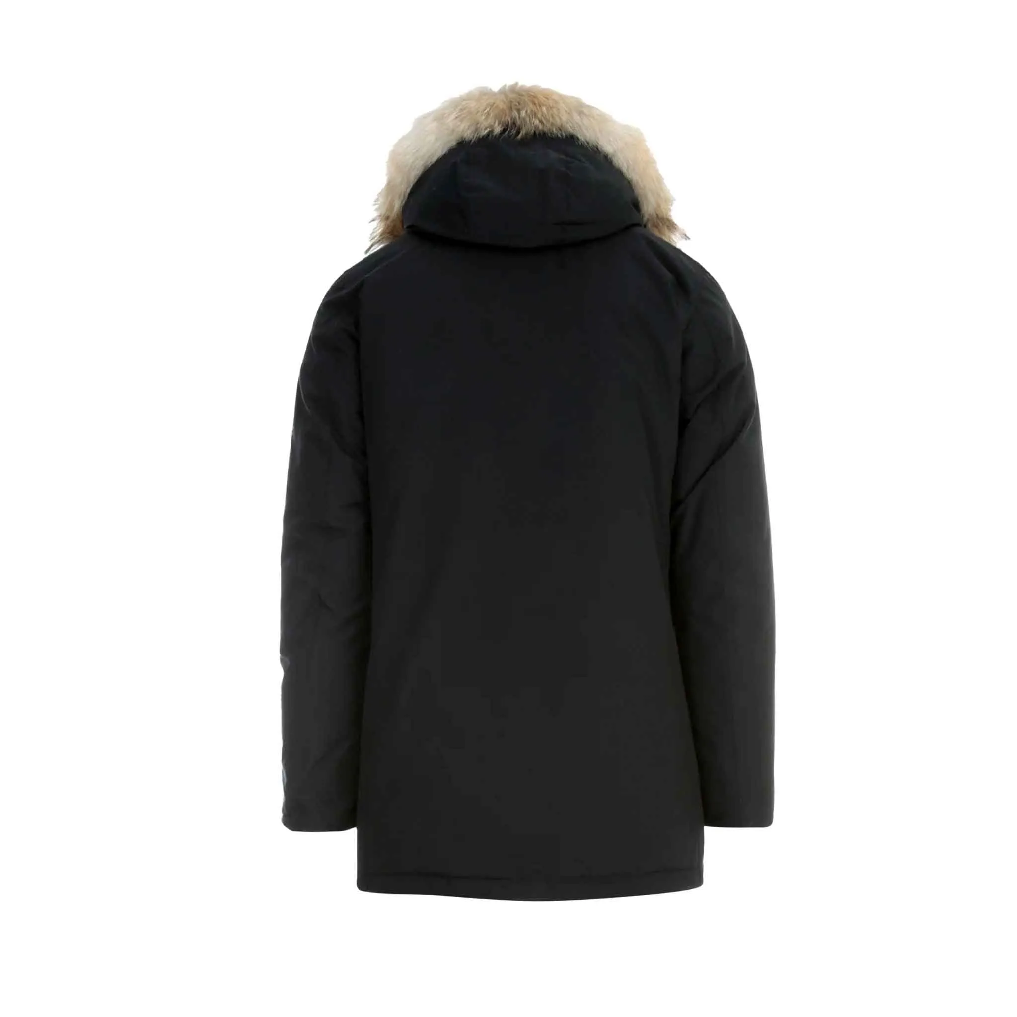 Woolrich Mens Arctic Detachable Fur Parka in Black