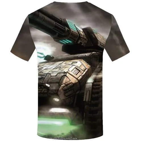 World Of Tanks T-shirt Men Military T shirts Funny Metal Tshirts Novelty War Shirt Print Game T-shirts Graphic Short Sleeve